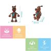 MoFun Pocket Smart Bluetooth Pet Machine Dog Touch Voice Interaction (Coffee) - Image 5
