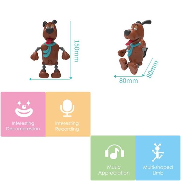 MoFun Pocket Smart Bluetooth Pet Machine Dog Touch Voice Interaction (Coffee) - Image 5