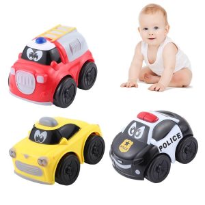 3 PCS Mini Children Toy Inertia Car, Random Color Delivery