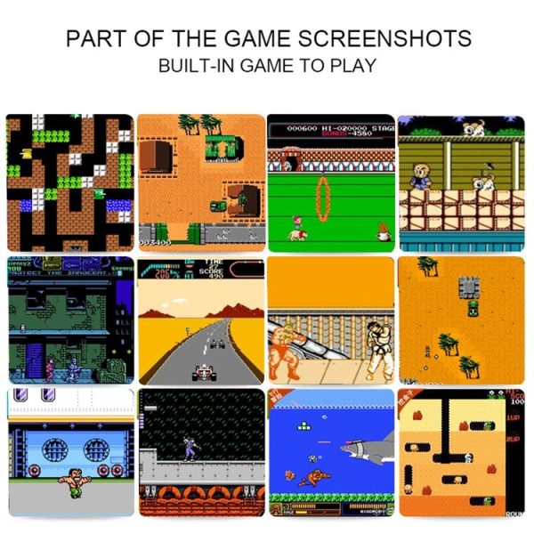RS-1 Retro Portable Handheld Game Console, 2.5 inch 8 Bits True Color LCD, Built-in 152 Kinds Games (Black) - Image 10