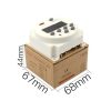CN101A DC12V Microcomputer Time Switch Digital LCD Power Timer - Image 5