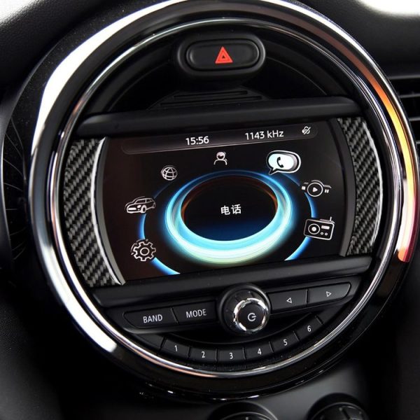 2 PCS Car F Chassis Navigation Panel Carbon Fiber Decorative Sticker for BMW Mini Cooper Countryman Clubman F54 / F55 / F56 / F60 - Image 6