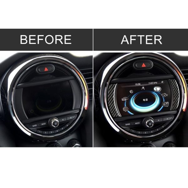 2 PCS Car F Chassis Navigation Panel Carbon Fiber Decorative Sticker for BMW Mini Cooper Countryman Clubman F54 / F55 / F56 / F60 - Image 7