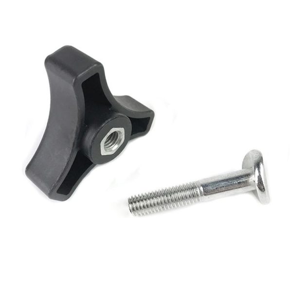 Lawn Mower Handle Bar Wheel Triangle Handle Knob with 5cm Screw - Image 3