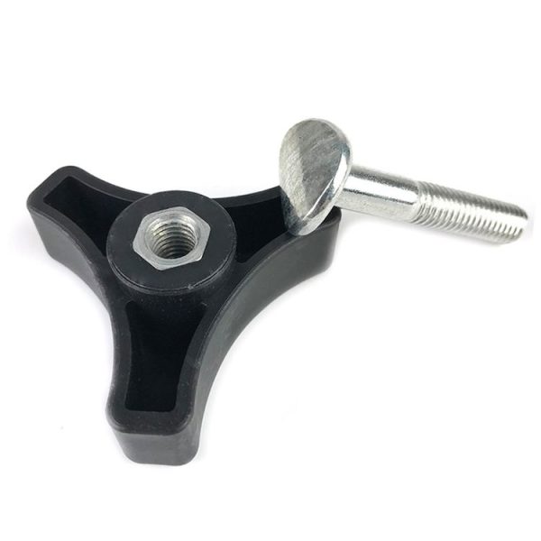 Lawn Mower Handle Bar Wheel Triangle Handle Knob with 5cm Screw - Image 5