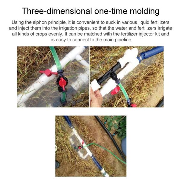 Venturi Fertilizer Applicator G1 / 2 Fertilizer and Filter Straw Kit with Four-point Connector - Image 7