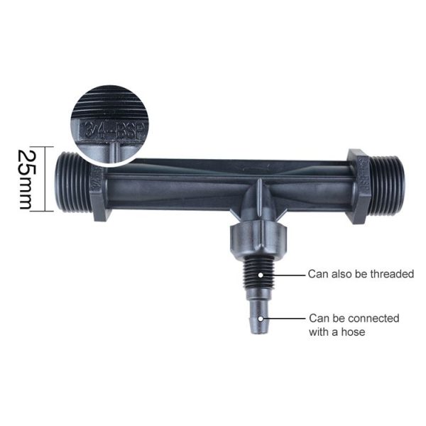 Venturi Fertilizer Applicator G3 / 4 Fertilizer and Filter Straw Kit with Six-point Connector - Image 5