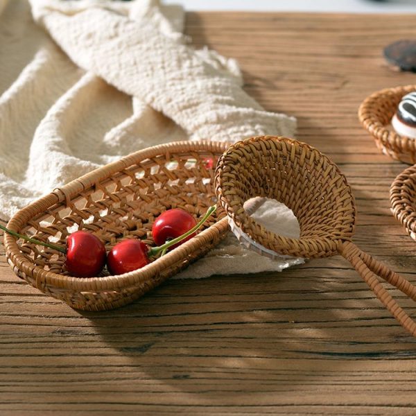 GP36 Rattan Braided Small Towel Holder Basket - Image 4