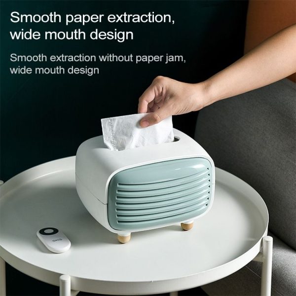 Creative Radio Shape Tissue Box Simple Household Plastic Desktop Storage Box, Size: 19x13.5x14cm (Pink) - Image 4