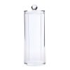 Transparent Heightened Round Plastic Cosmetic Box Cotton Pads Storage Box - Image 2