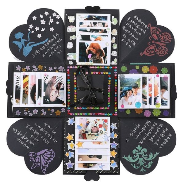 Creative DIY Handmade Photo Album Commemorative Book Surprise Explosion Gift Box, Finished + PVC Version - Image 3