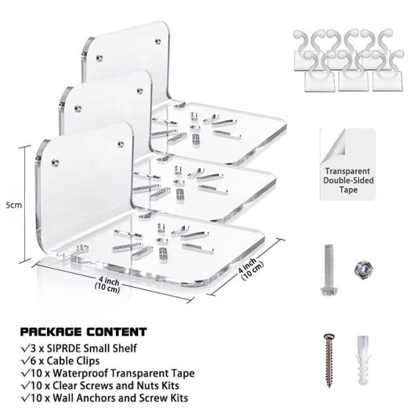 YX006 3 / Pack Acrylic Wall Hanger Holder - Image 2