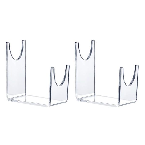 YX010 2 / Pack Transparent Acrylic Horn Display Stand - Image 2