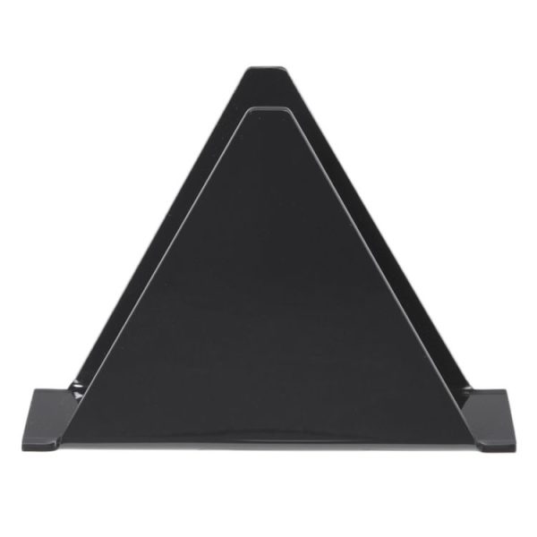 YX014-1 Acrylic Triangular Table Paper Towel Organizer (Black) - Image 3