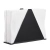YX014-1 Acrylic Triangular Table Paper Towel Organizer (Black) - Image 4