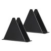 2pcs YX014-2 Acrylic Triangular Table Paper Towel Organizer (Black)