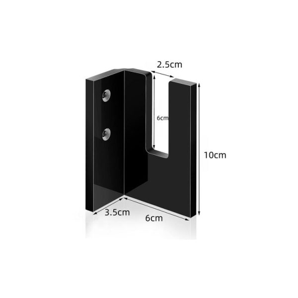 1 Pair YX028-1 Skateboard Wall-Mounted Display Holder (Black) - Image 3