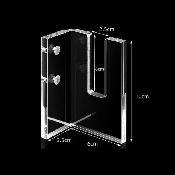 2 Pair YX028-2 Skateboard Wall-Mounted Display Holder (Transparent) - Image 3