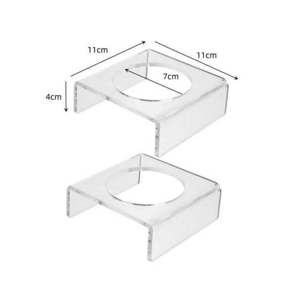2pcs YX044 Acrylic Transparent Football Display Stand - Image 3