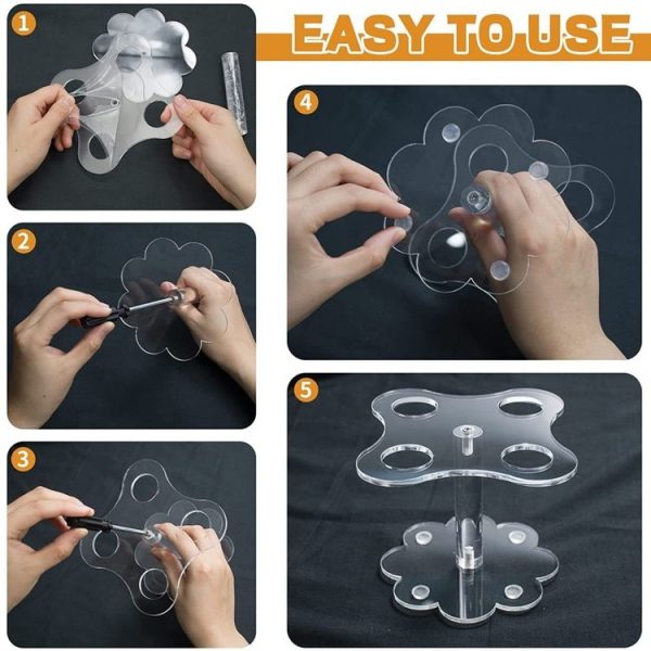 2pcs YX047 Acrylic Cone Display Stand Ice Cream Display Stand - Image 7