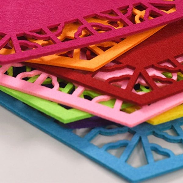 School Stereo Colorful Thick Non-woven Background Pad Decoration Materials, Size: 23.5x36cm (Purple) - Image 4