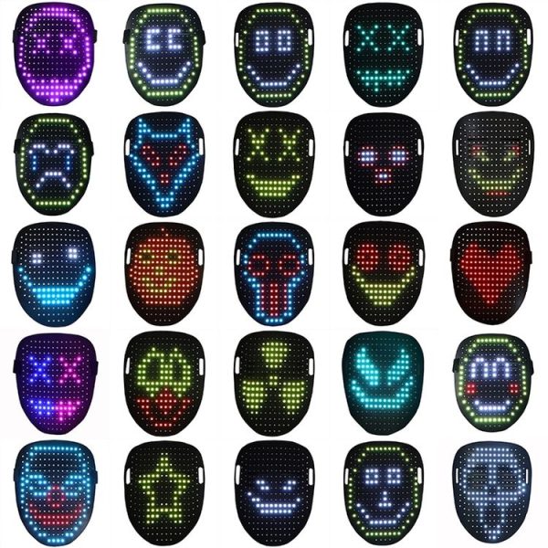 Halloween Festival Party Gesture Sensing LED Luminescence Mask - Image 2