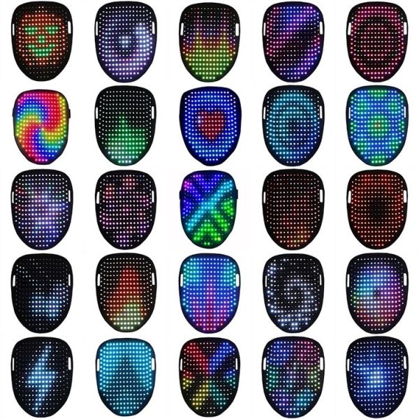 Halloween Festival Party Gesture Sensing LED Luminescence Mask - Image 3