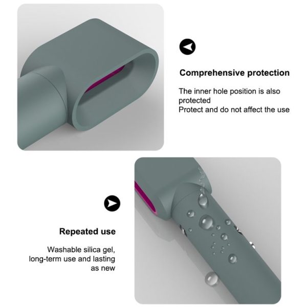 Dyson Airwrap Hair Modeling Dryer Shockproof Silicone Case (Grey) - Image 3