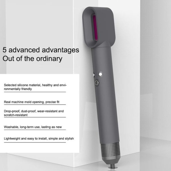Dyson Airwrap Hair Modeling Dryer Shockproof Silicone Case (Grey) - Image 6