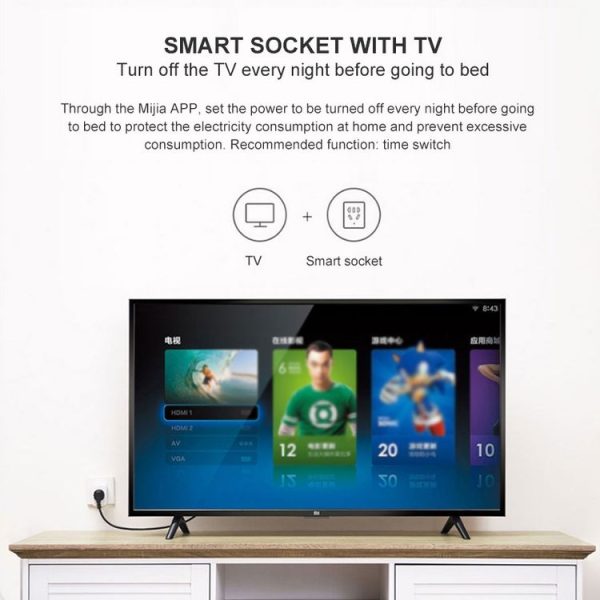 Original Xiaomi Mijia 2.4GHz WiFi Control Converter Smart Socket Bluetooth 4.2 Gateway Version, CN Plug - Image 7