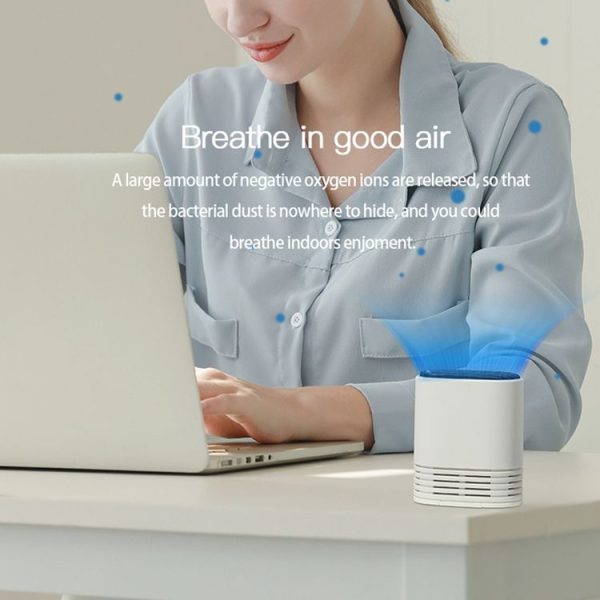 HE-K001 Hanging Neck Negative Ion Air Purifier Portable Household Formaldehyde Removal Portable Purifier (White) - Image 10