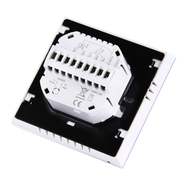 LCD Display Air Conditioning 2-Pipe Programmable Room Thermostat for Fan Coil Unit, Supports Wifi (White) - Image 5