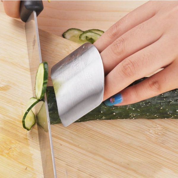 Creative Kitchen Necessary Food Vegetable Cutting Stainless Steel Hand Finger Guard Protector - Image 7