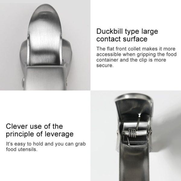 Original Xiaomi Youpin Huohou Portable Kitchen Stainless Steel Anti-scalding Clamp - Image 4