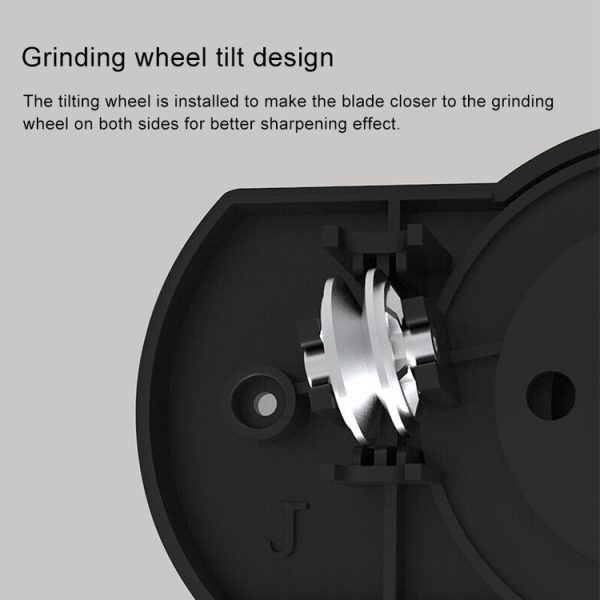 Original Xiaomi Youpin Huohou Portable Kitchen Double-wheel Knife Sharpener - Image 6