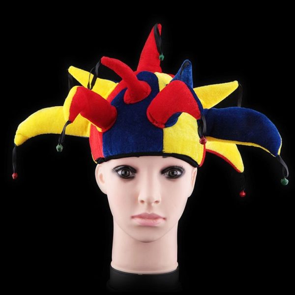 Funny Multicolor Halloween Props Clown Hat - Image 4