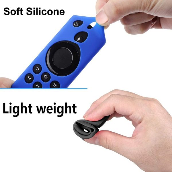 Non-slip Texture Washable Silicone Remote Control Cover for Amazon Fire TV Remote Controller (Purple) - Image 4