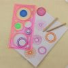 10pcs Creative Million Flower Ruler Geometric Learning Rules Drawing Tools Fixed Student Painting Set Creative, Random Color Delivery - Image 5