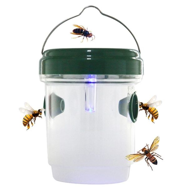 Solar Powered LED Fly Bee Trap Catcher Insect Control Tool - Image 6