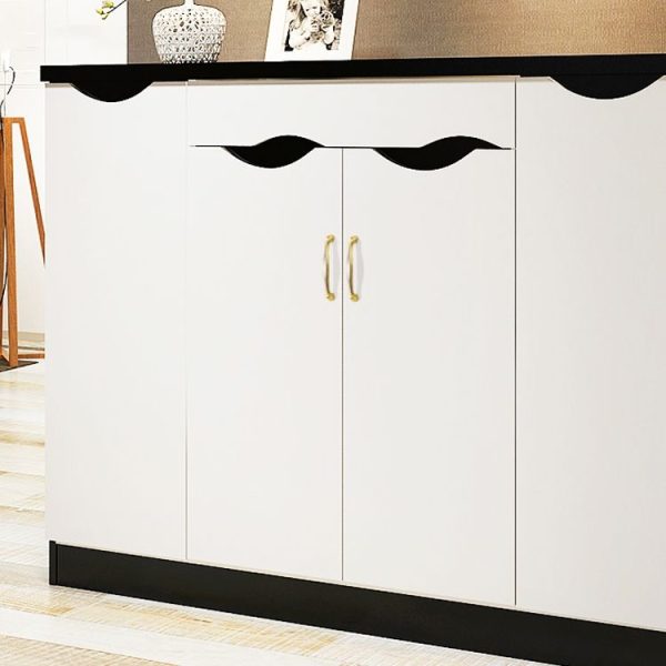 4092-128 Double Gold Drawer Cabinet Door Silver Black Handle - Image 6