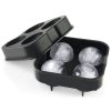 Ball Shape 4-Grid Silicone Ice Cube Mold - Image 4
