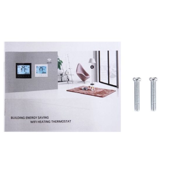 BHT-1000-GA-WIFI 3A Load Water Heating Type Touch LCD Digital WiFi Heating Room Thermostat, Display Clock / Temperature / Periods / Time / Week / Heat etc. (White) - Image 6