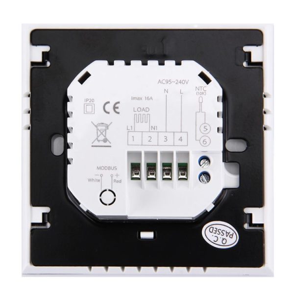 BHT-3001 16A Load Electronic Heating Type LCD Digital Heating Room Thermostat with Sensor, Display Clock / Temperature / Time / Week / Heat etc. (Black) - Image 3