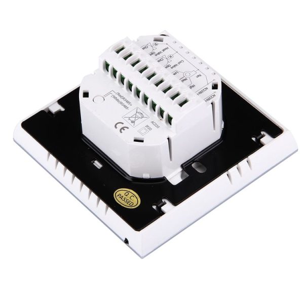 BAC-2000 Central Air Conditioning Type Touch LCD Digital 2-pipe Fan Coil Unit Room Thermostat, Display Fan Speed / Clock / Temperature / Time / Week / Heat etc. (White) - Image 5