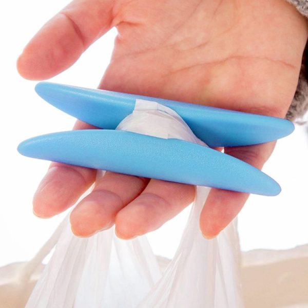 Portable Shopping Helper Hand Tool I-shaped Plastic Bag Holder Food Dish Carrying Lifting Handle