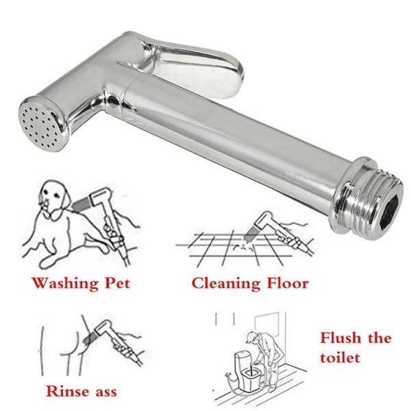 MDB-8005 Handheld Toilet Bidet Sprayer for Bathroom / Kicten / Garden / Pets Shower (Silver) - Image 8