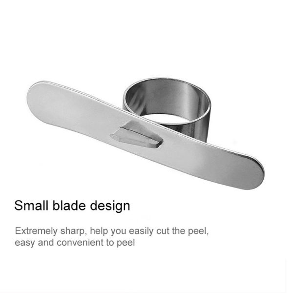 5 PCS Stainless Steel Finger Open Orange Peeler Parer Tool - Image 3