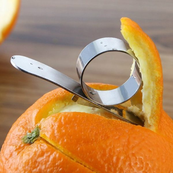 5 PCS Stainless Steel Finger Open Orange Peeler Parer Tool - Image 5