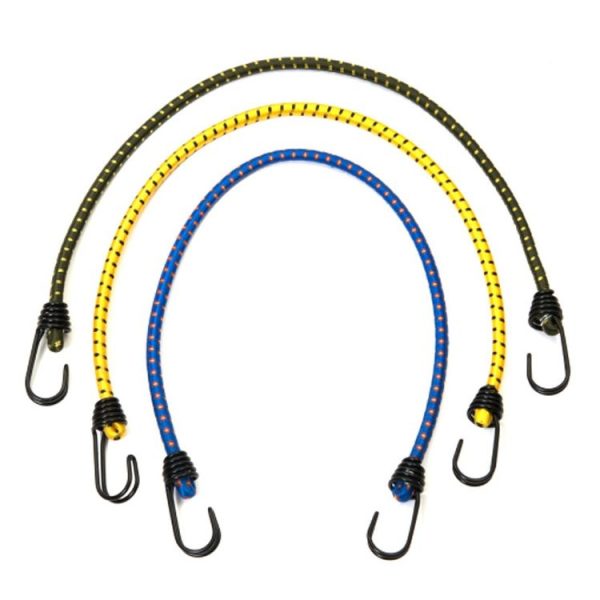2 PCS Outdoor Tent Crude Elastic Rope Tied High Luggage Rope Clothesline Camping, Length: 60cm, Diameter: 8mm, Random Color Delivery - Image 2