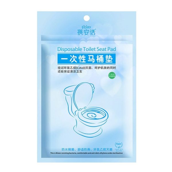 10 PCS Waterproof Anti-bacterium Travel Disposable Toilet Seat Cover Mat Toilet Paper Pad - Image 2